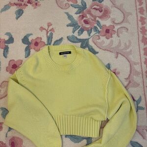 Urban Outfitters Light Yellow Crew Neck Sweater